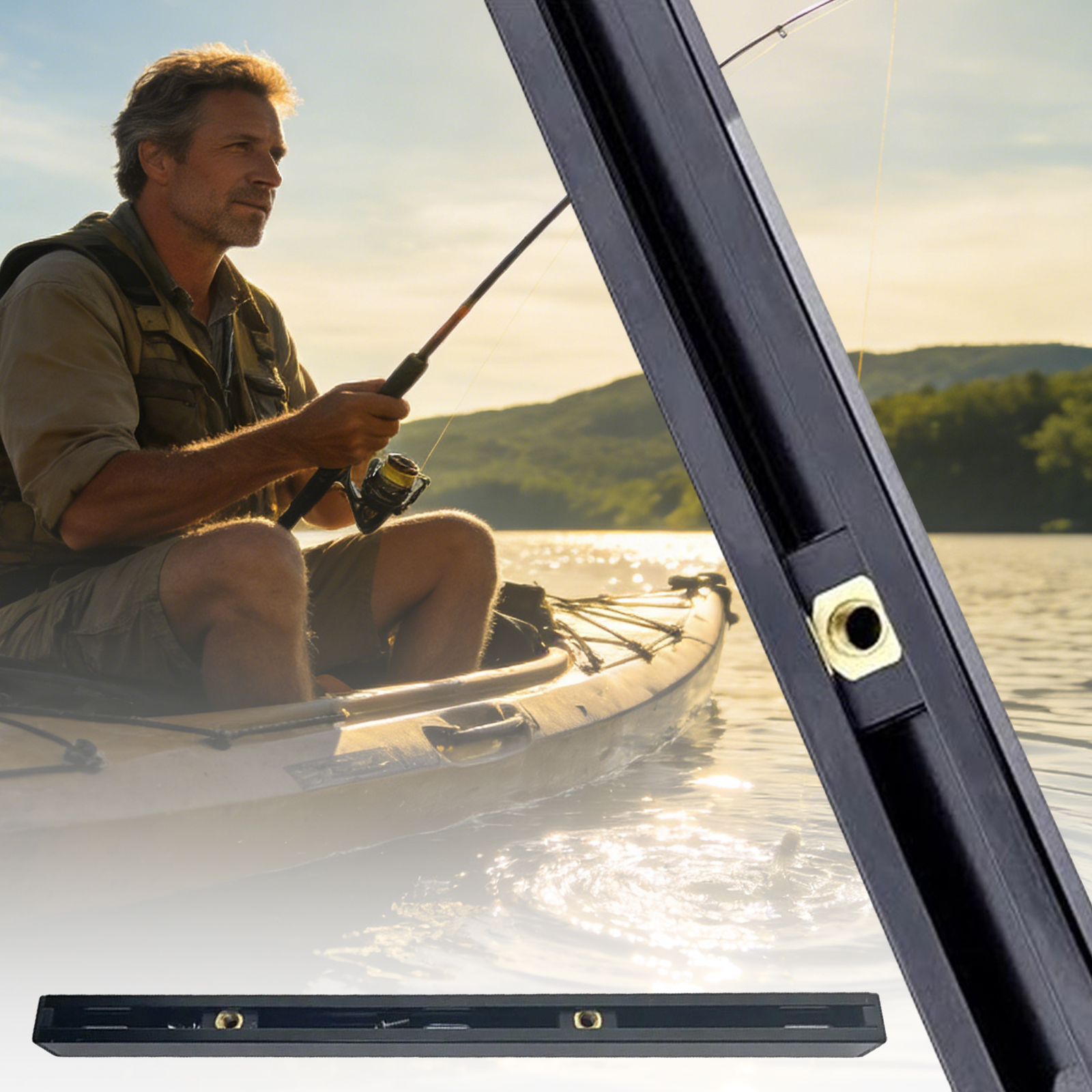 ABS Side Mount Kayak Slide Tra – Fishing Kayak Storage Bag Bewertung und Preis