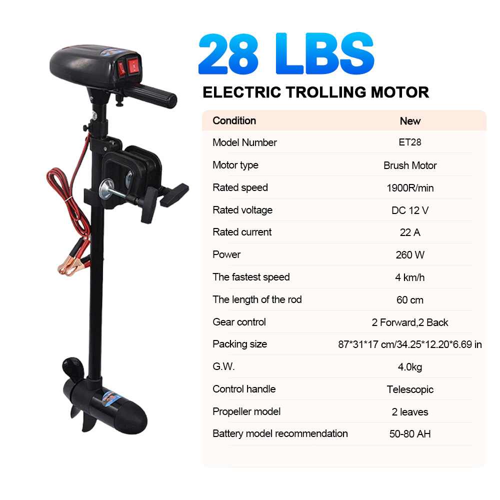 SAVAGE MARINE 12V 28LB Electri – Fishing Kayak Trolling Motor Bewertung und Preis