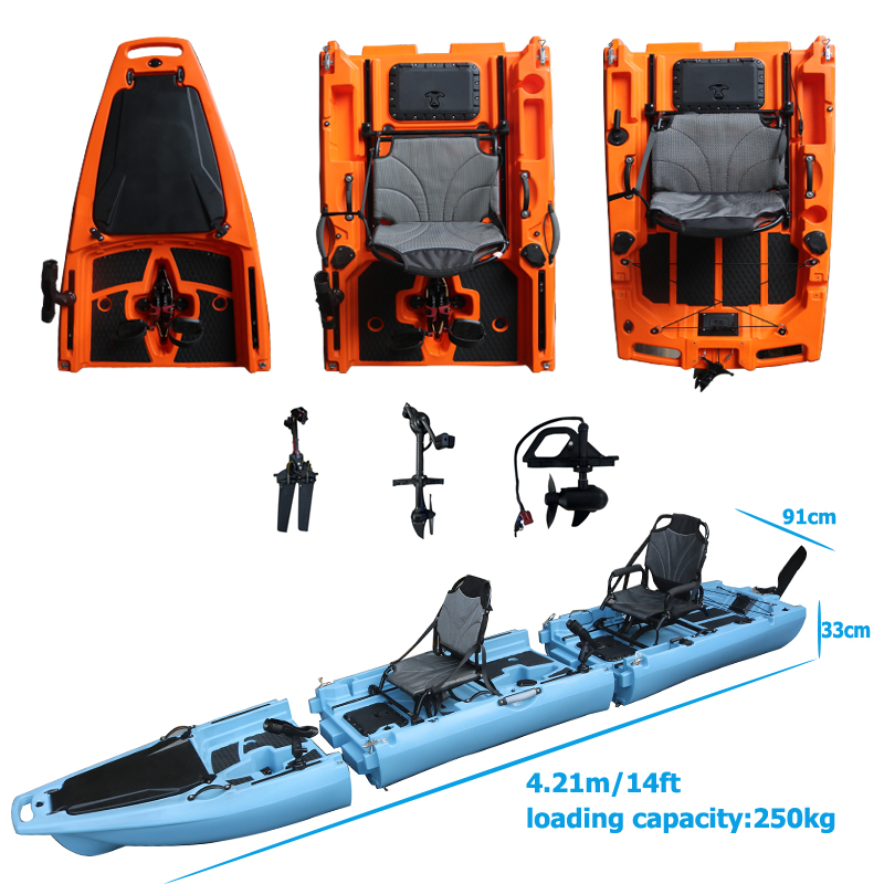 14FT 2 Person Detachable  Peda – Fishing Kayak Sit In Bewertung und Preis